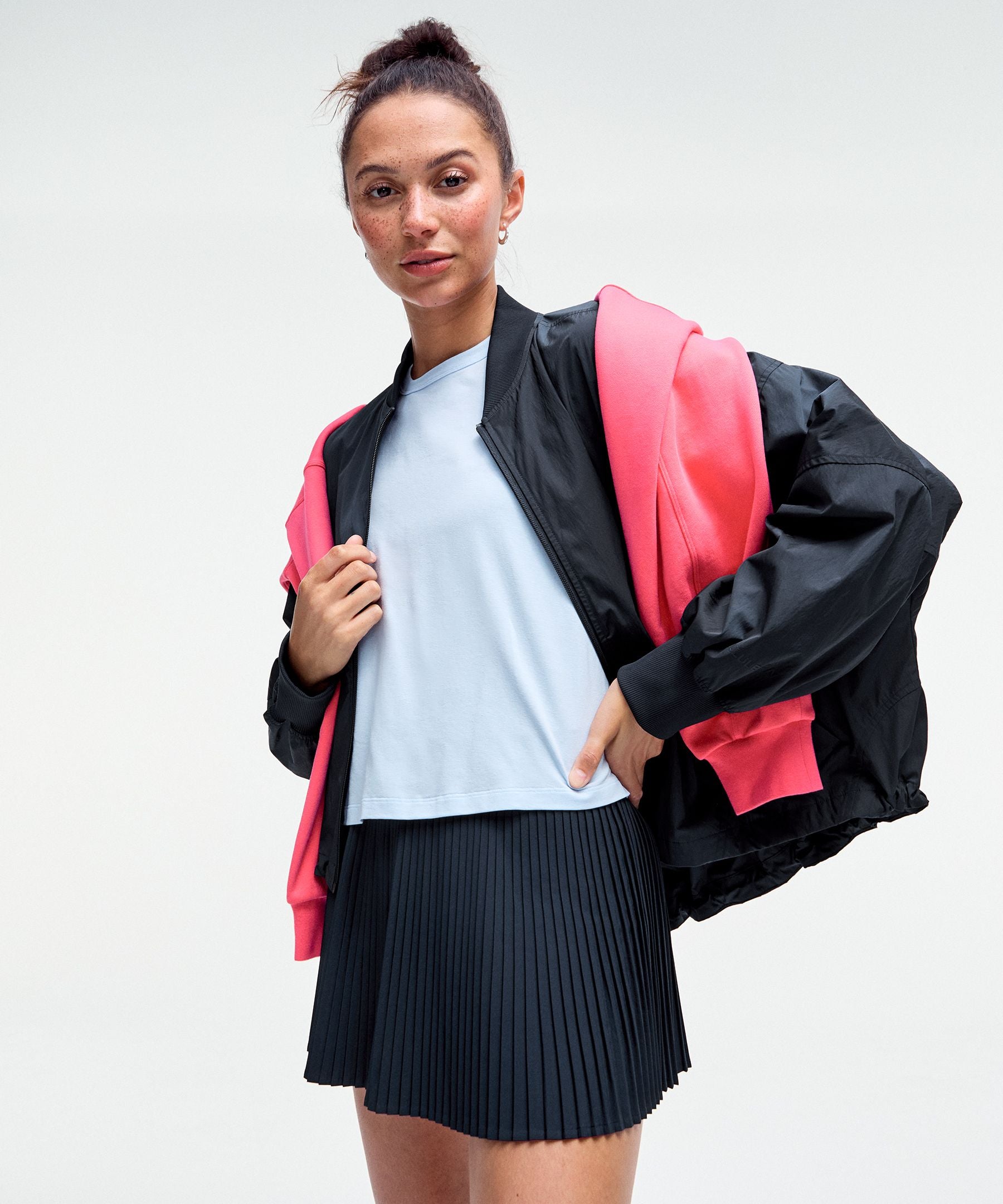 Varsity High-Rise Pleated Tennis Skirt