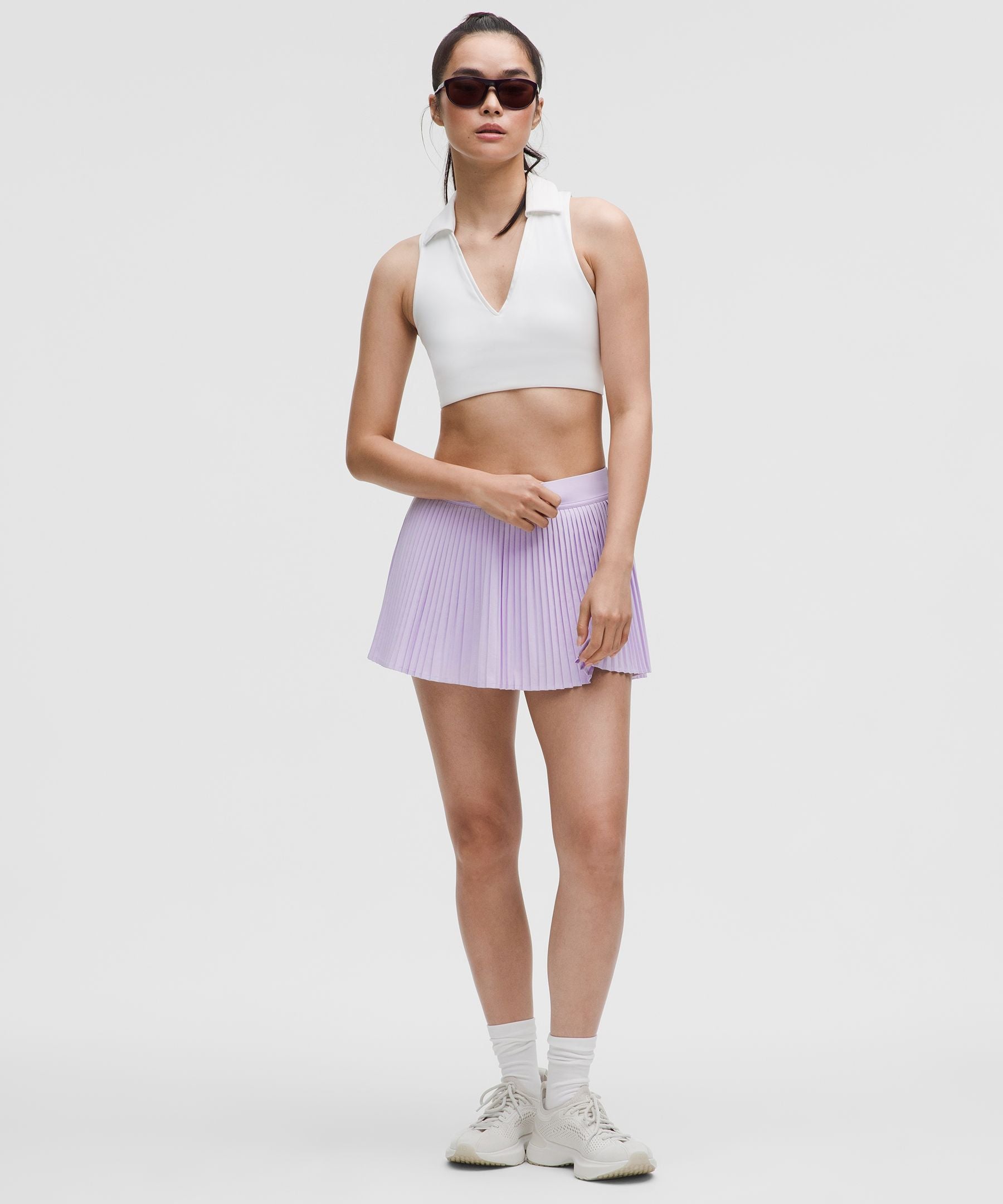 Varsity High-Rise Pleated Tennis Skirt