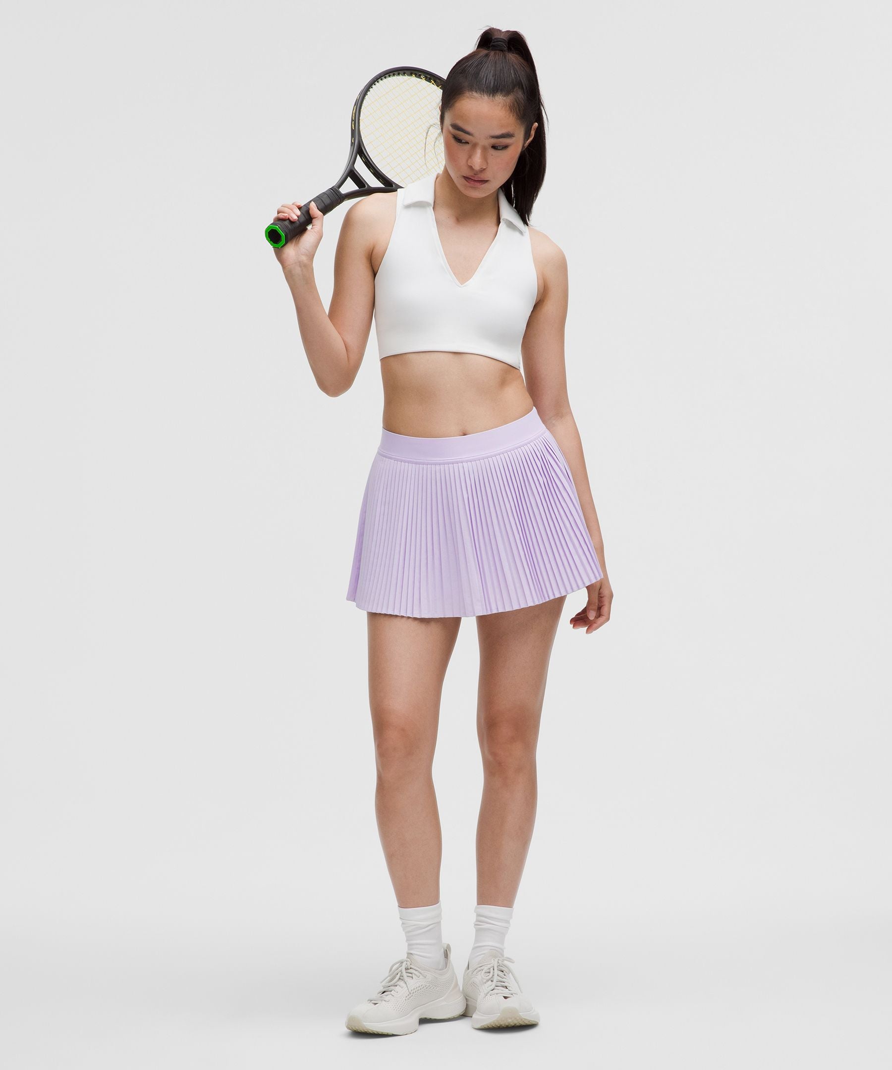 Varsity High-Rise Pleated Tennis Skirt