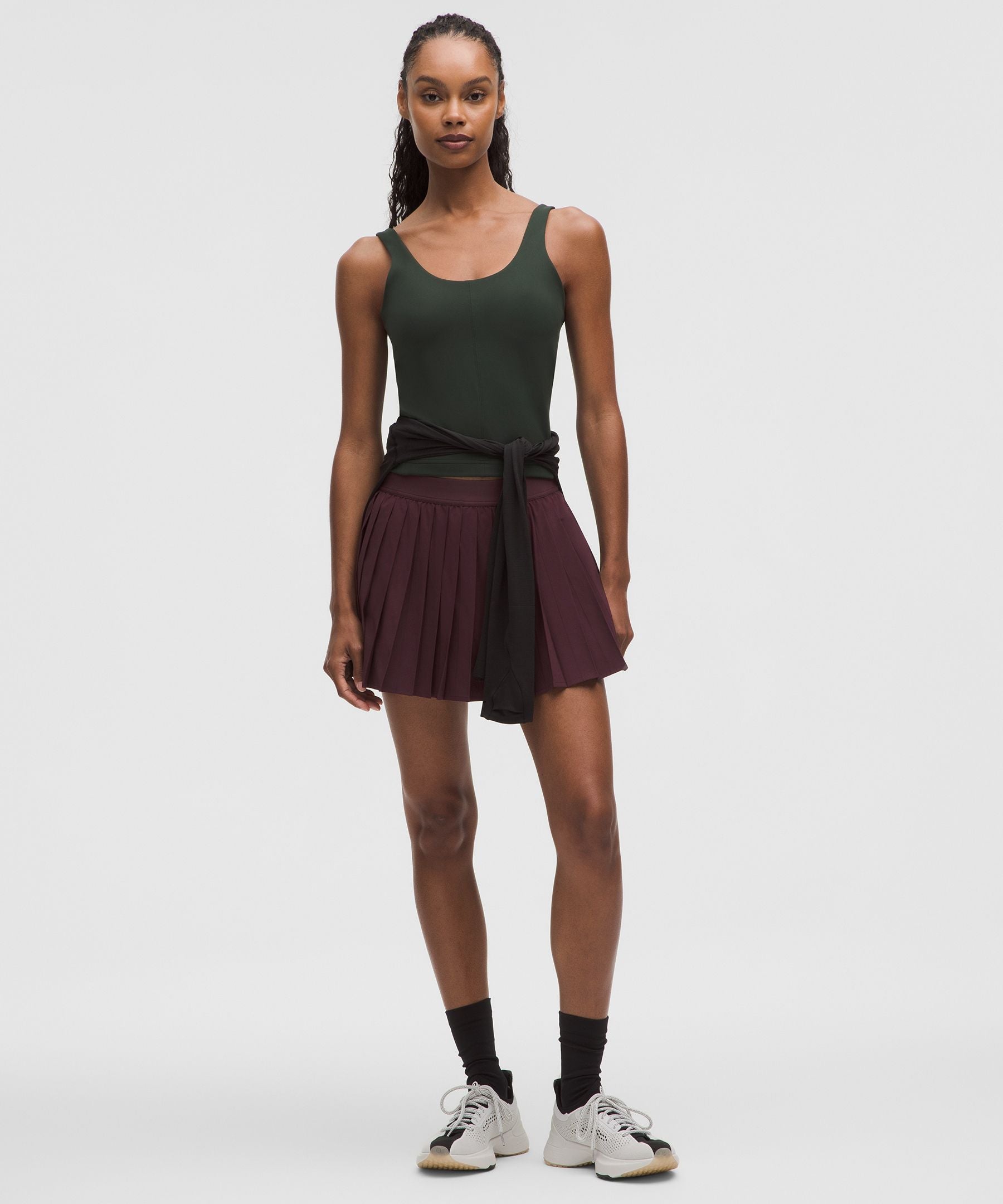 High-Rise Pleated Tennis Skirt