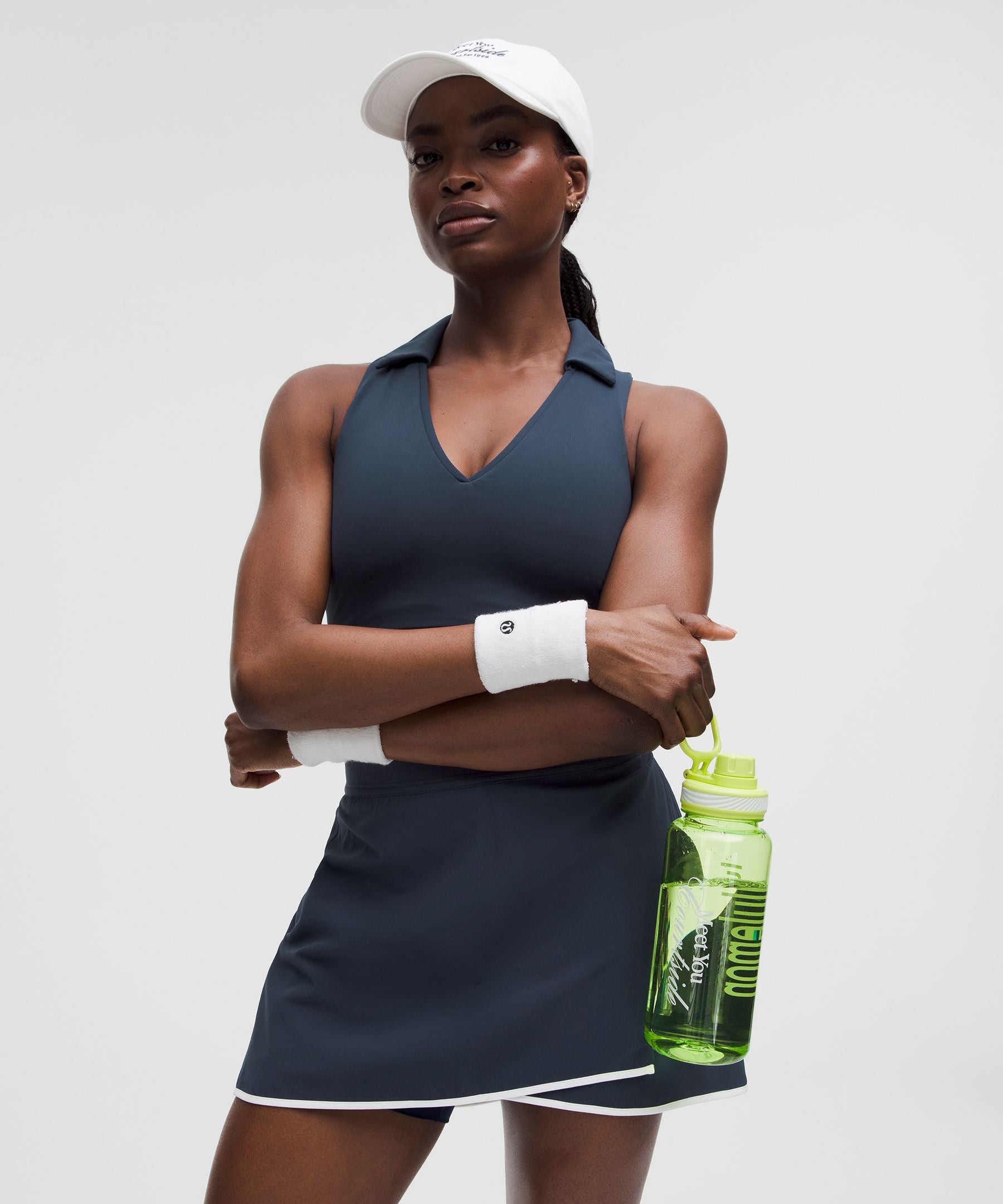 Lightweight Wrap-Front Tennis Skirt