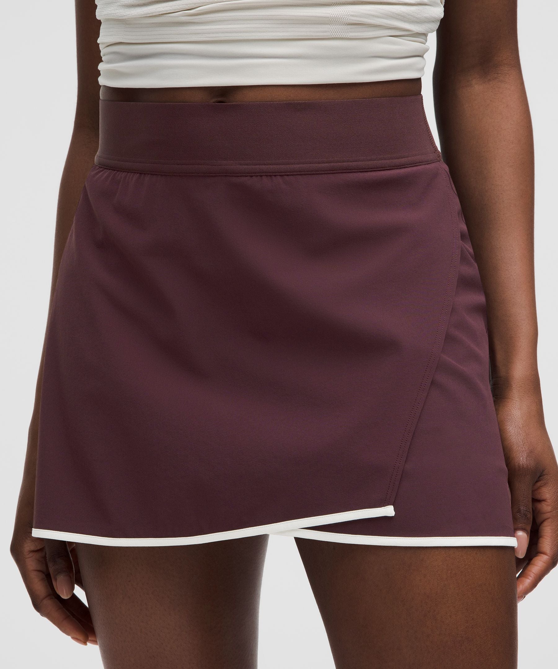 Lightweight Wrap-Front Tennis Skirt