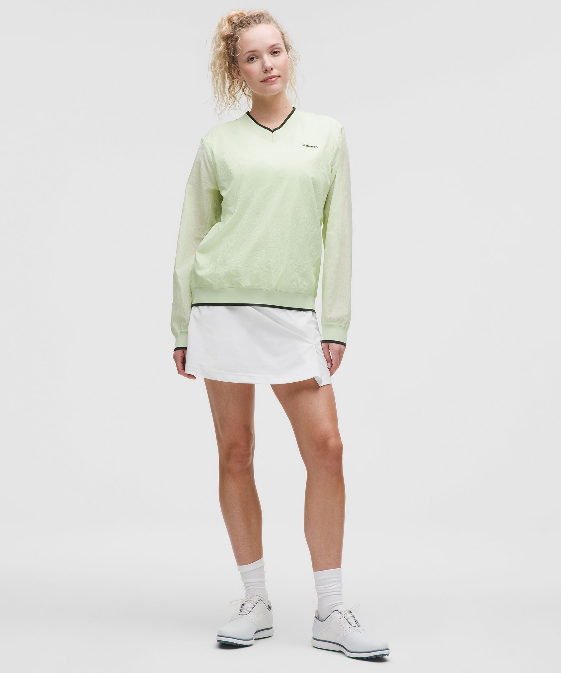 Stretch Twill Front Pleat Golf Skirt