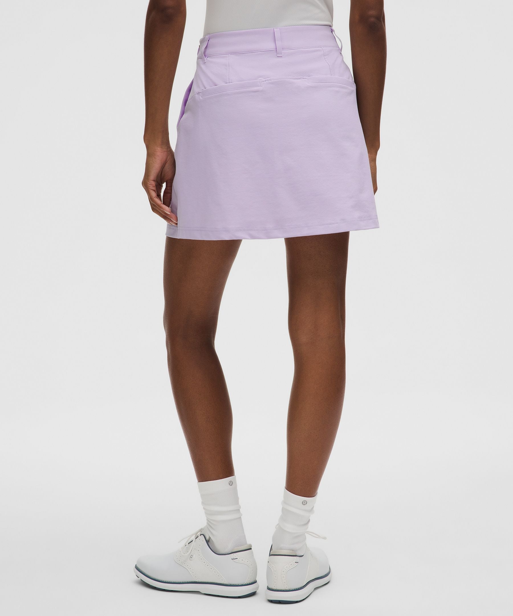 Stretch Twill Front Pleat Golf Skirt