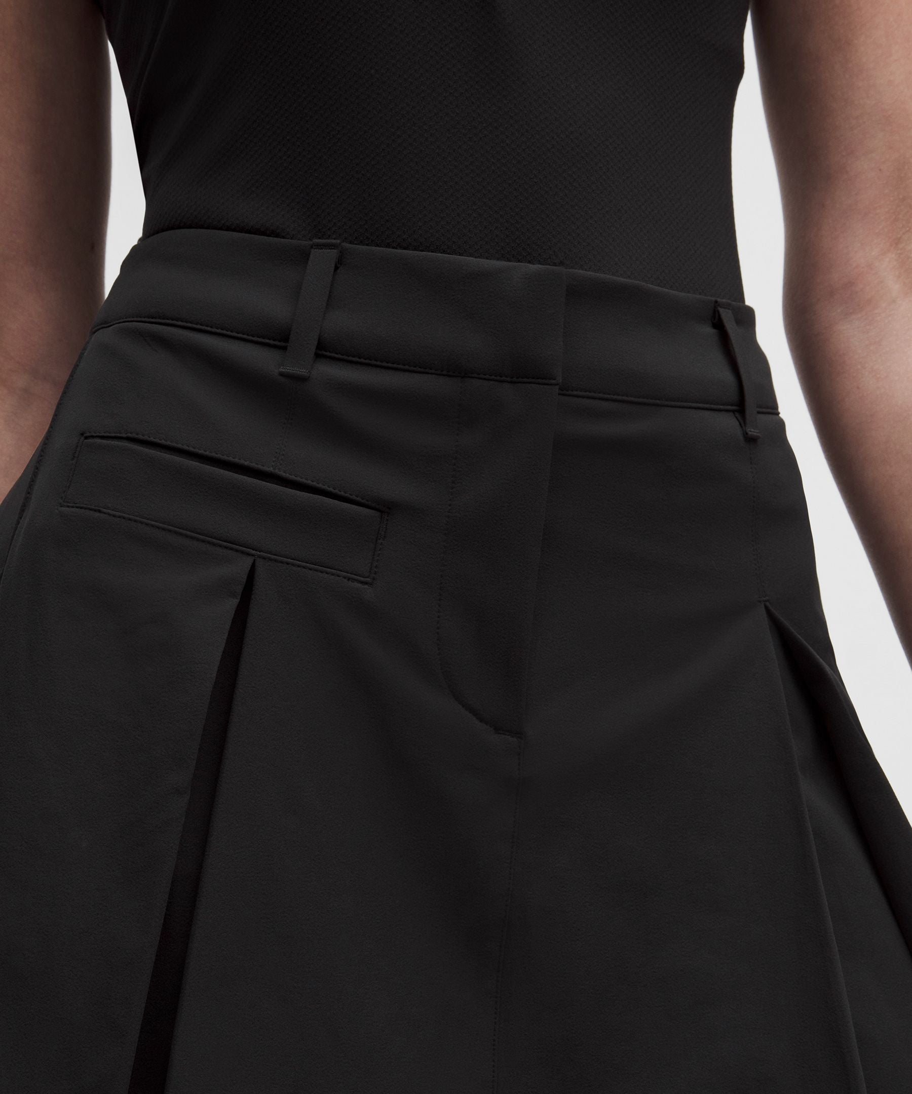 Box-Pleat High-Rise Golf Skirt
