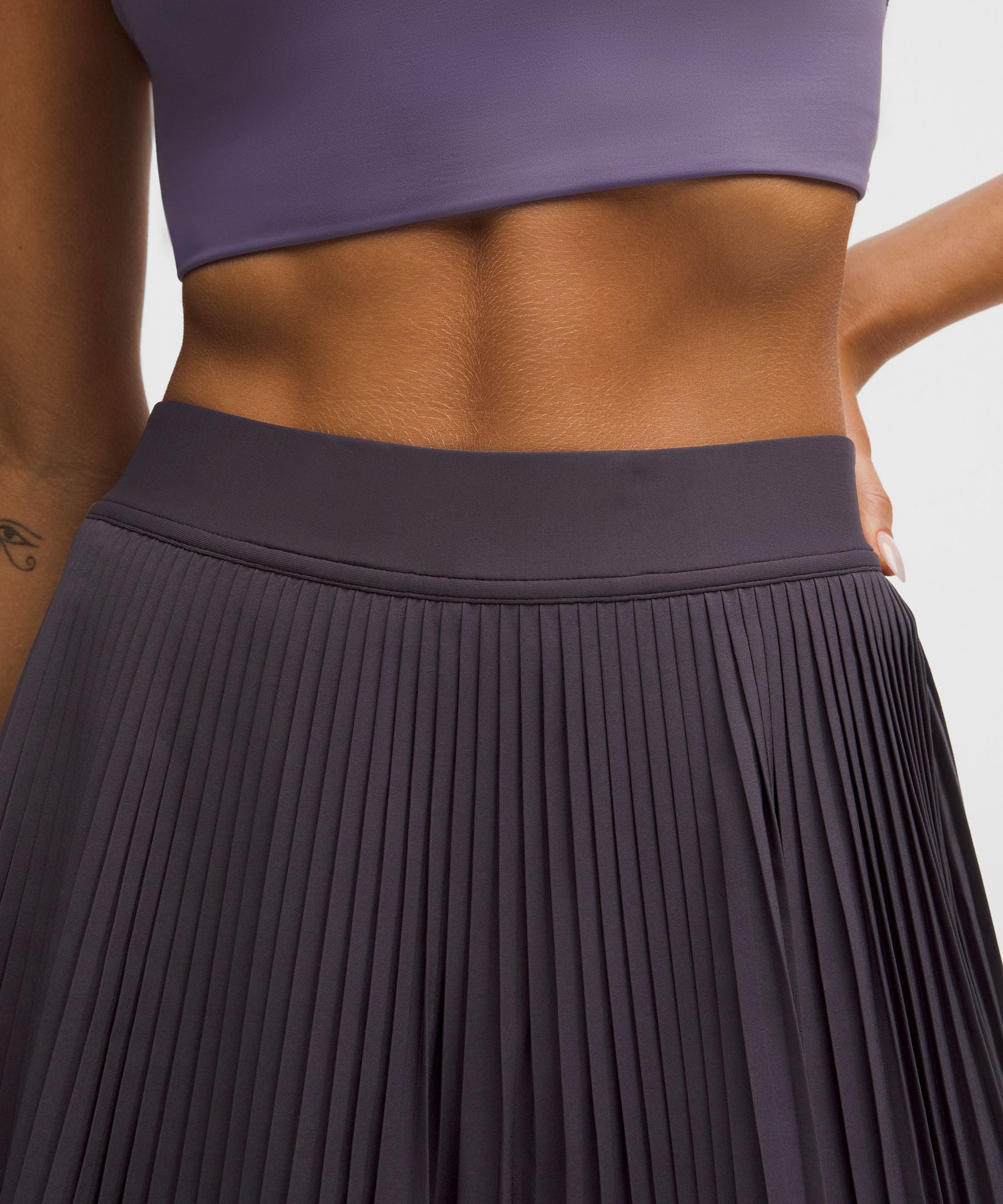 Varsity High-Rise Pleated Tennis Skirt
