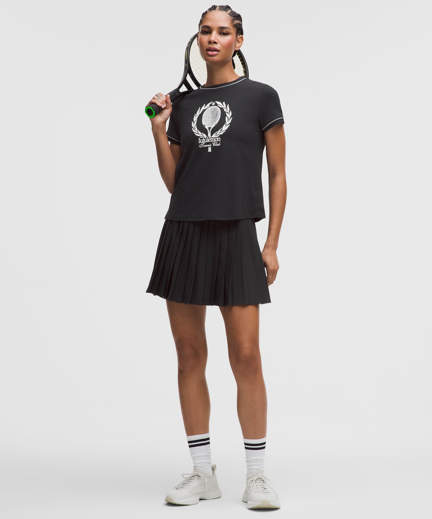 High-Rise Pleated Tennis Skirt *Long