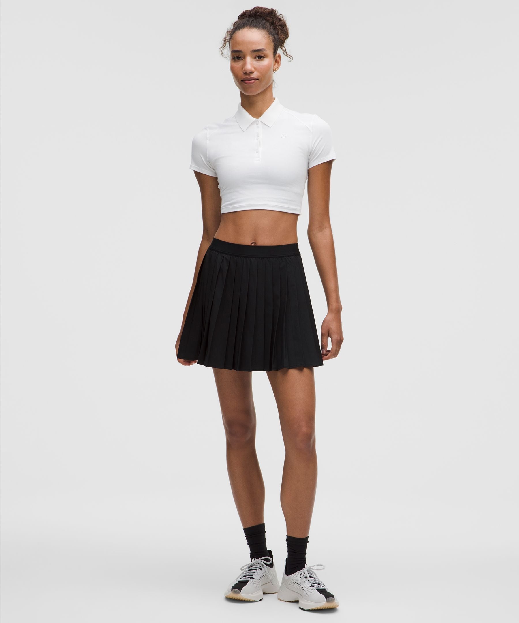 High-Rise Pleated Tennis Skirt *Long