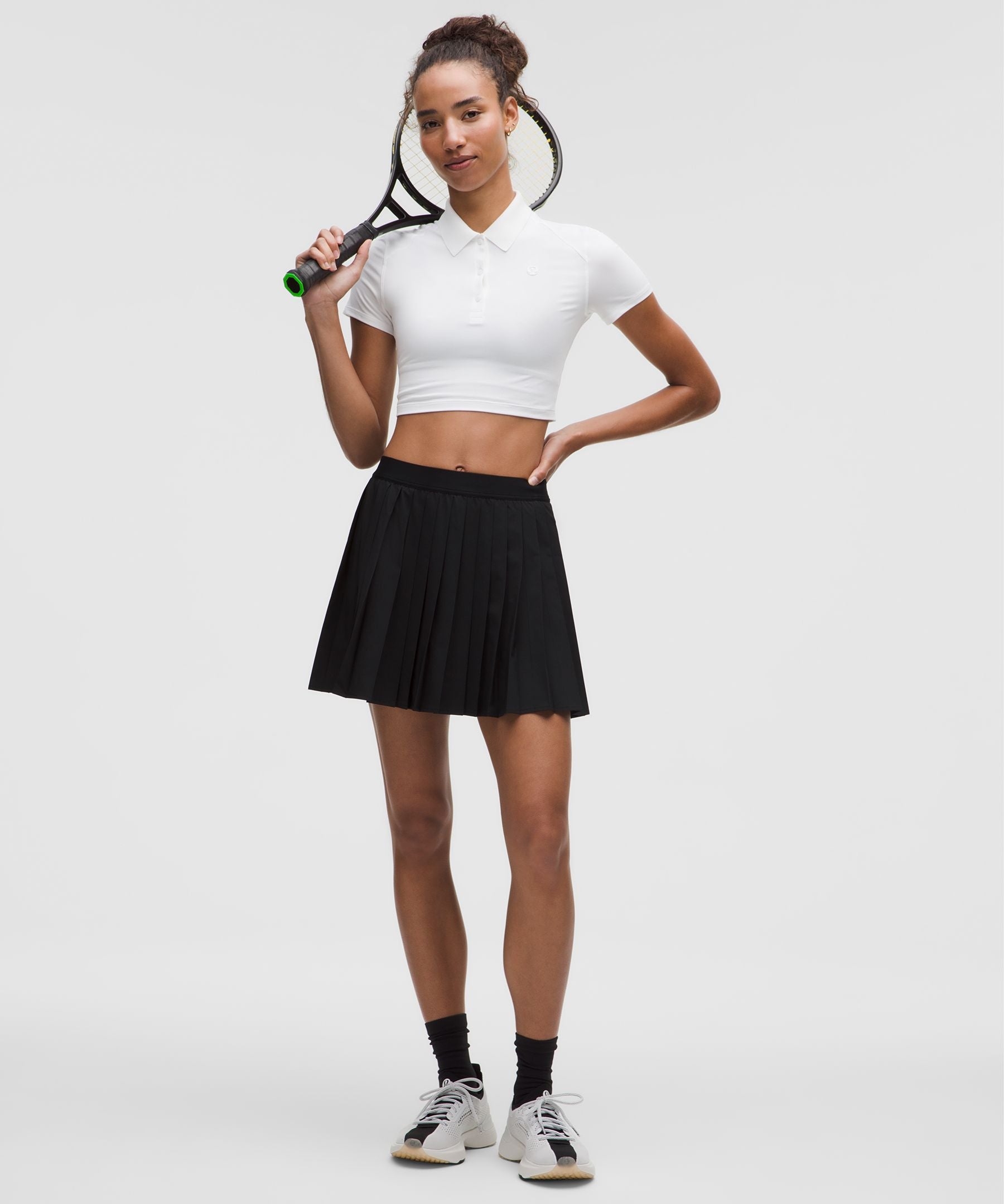 High-Rise Pleated Tennis Skirt *Long