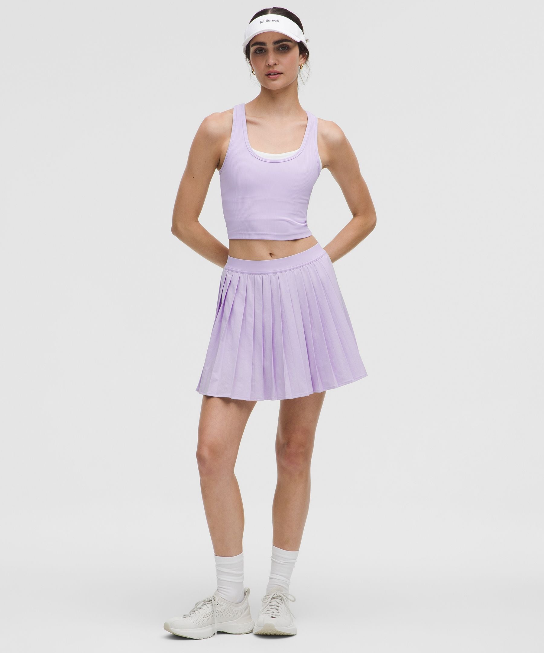 High-Rise Pleated Tennis Skirt *Long
