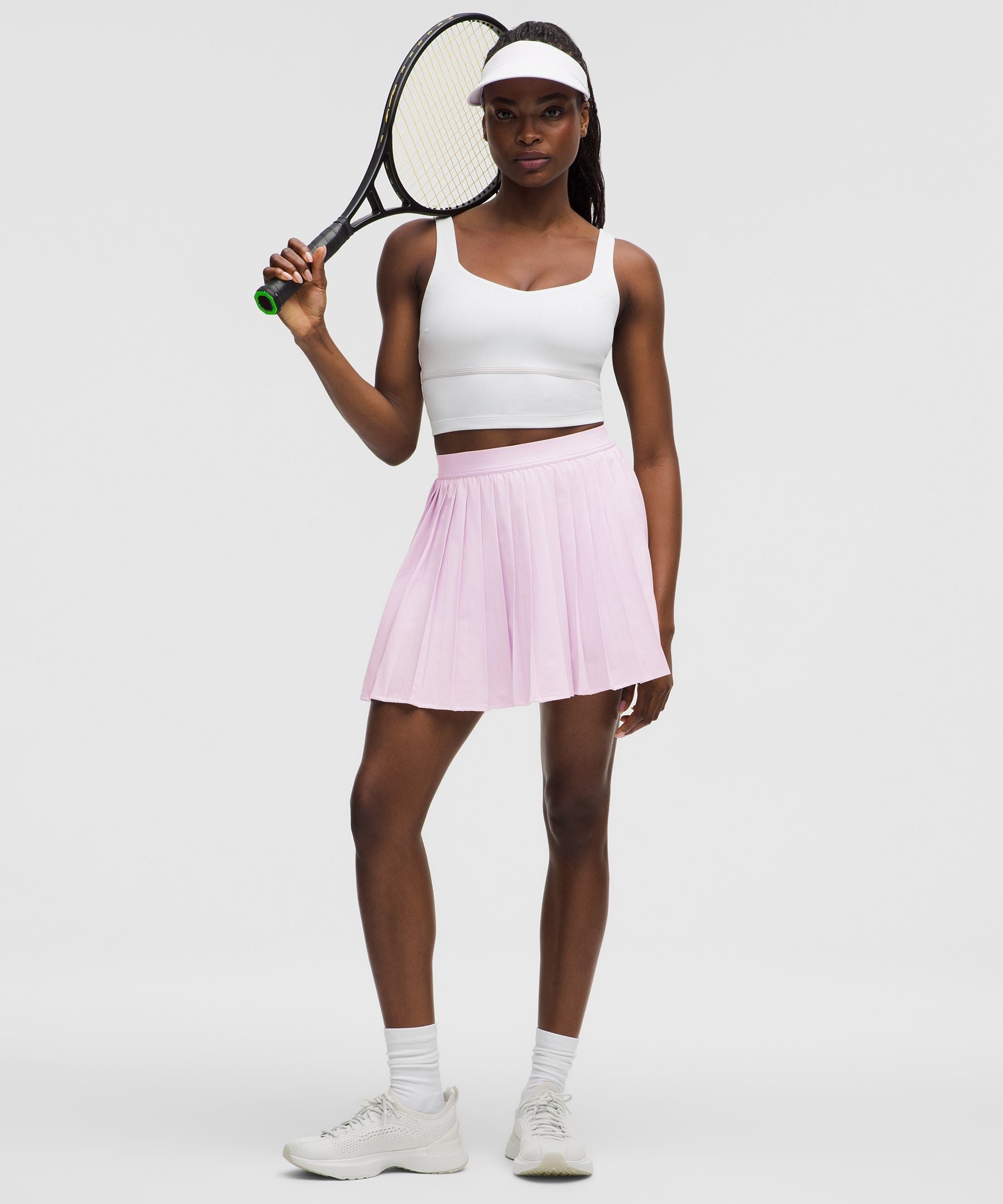 High-Rise Pleated Tennis Skirt *Long