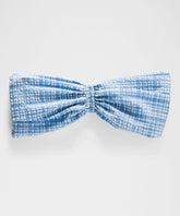 Women's Seersucker Check Gathered Headband
