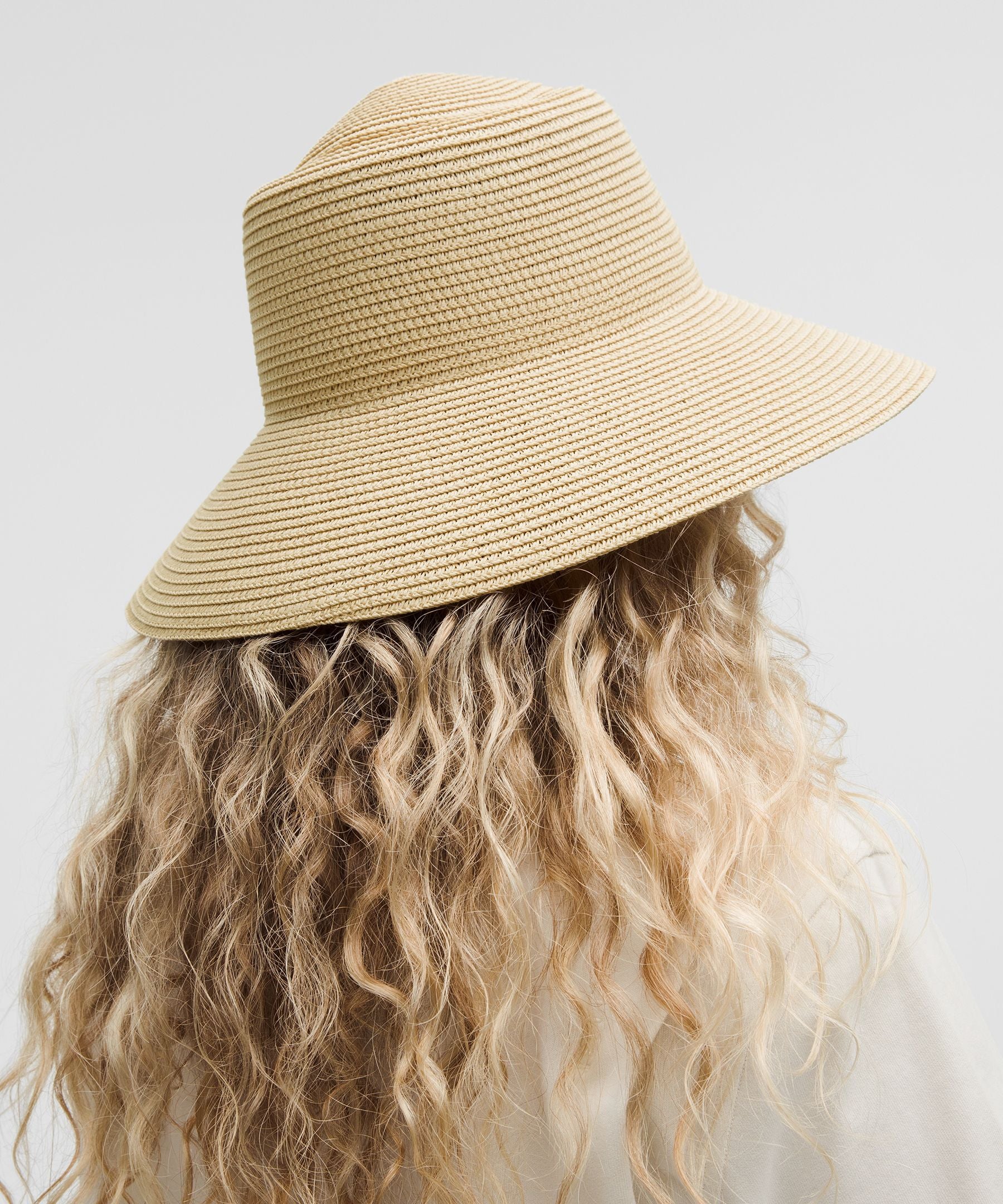 Women's Paper Straw Removable Sweatband Hat