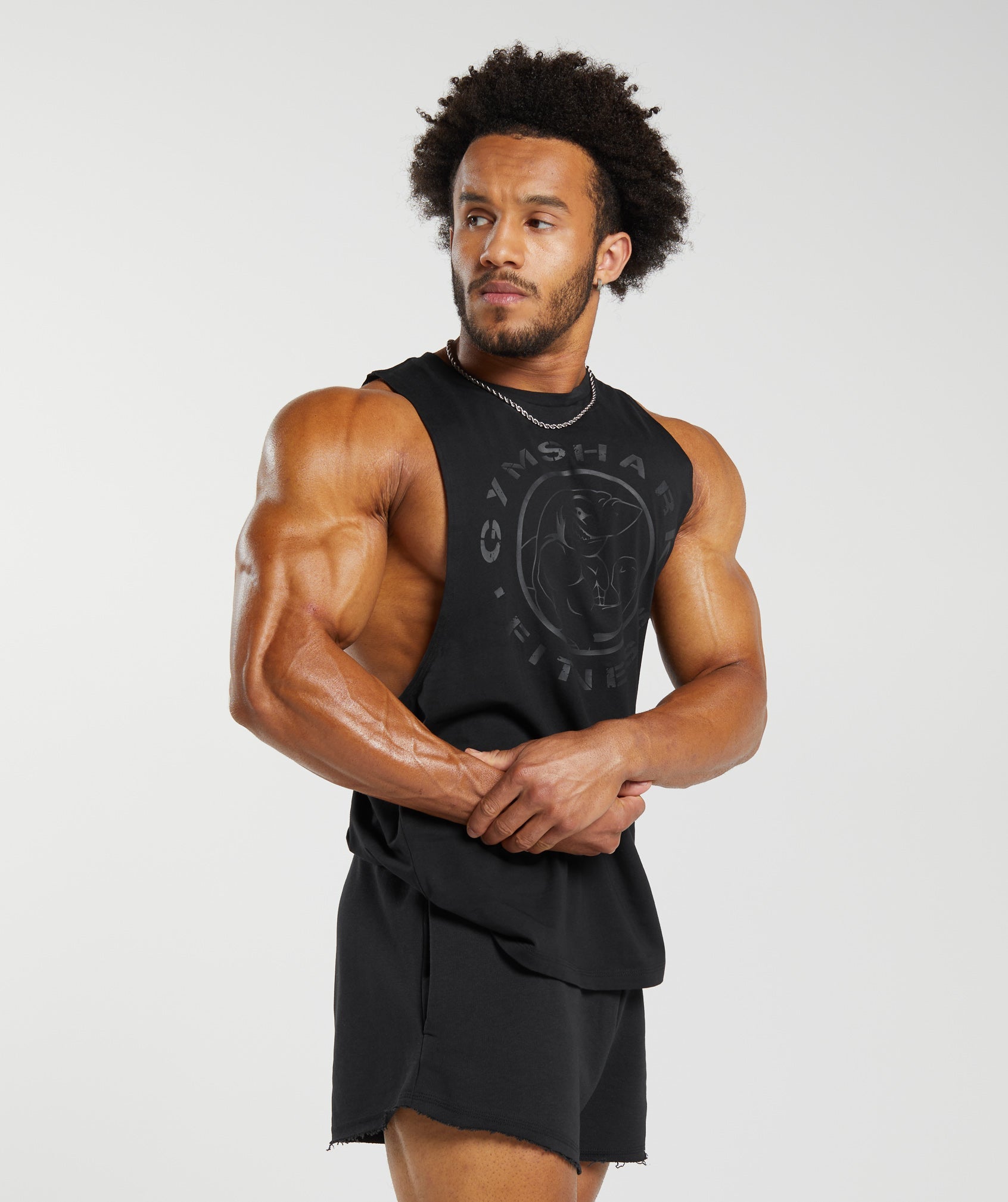 Gymshark Legacy Drop Arm Tank - Black