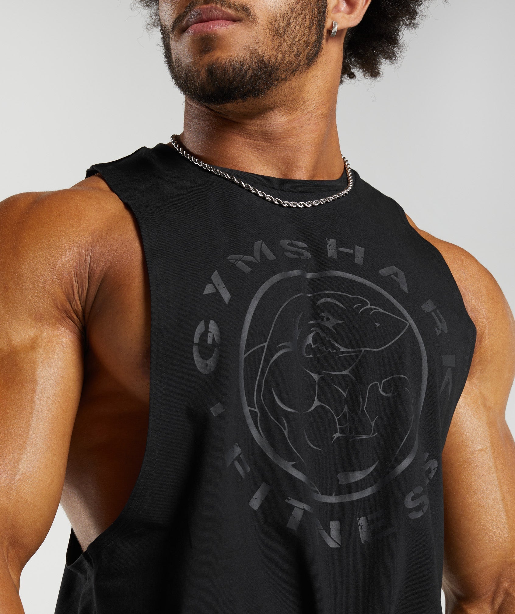 Gymshark Legacy Drop Arm Tank - Black