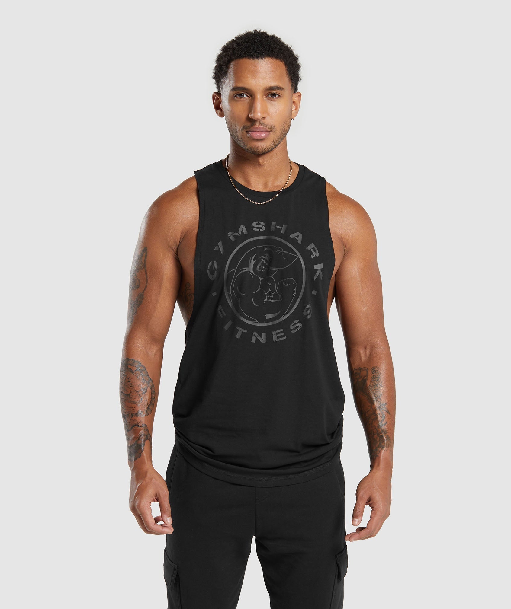 Gymshark Legacy Drop Arm Tank - Black