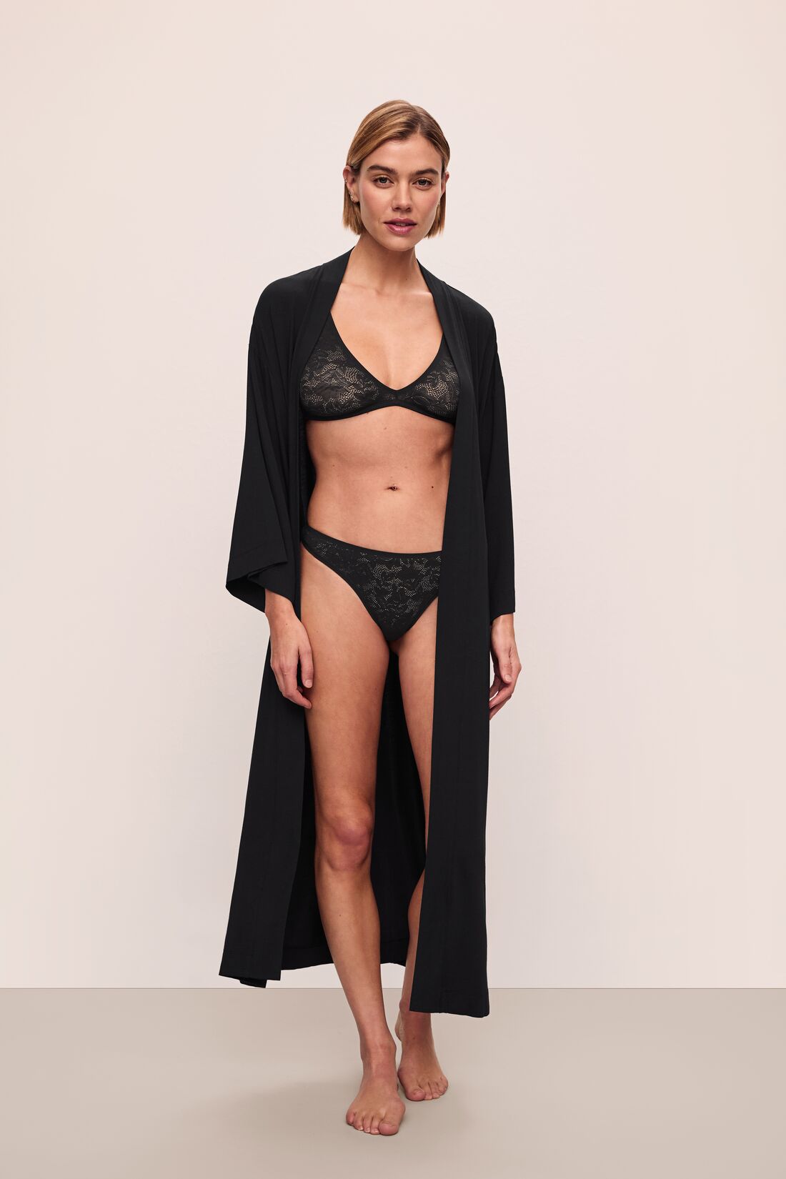 Soft Stretch Recycled Lace Plunge Bralette