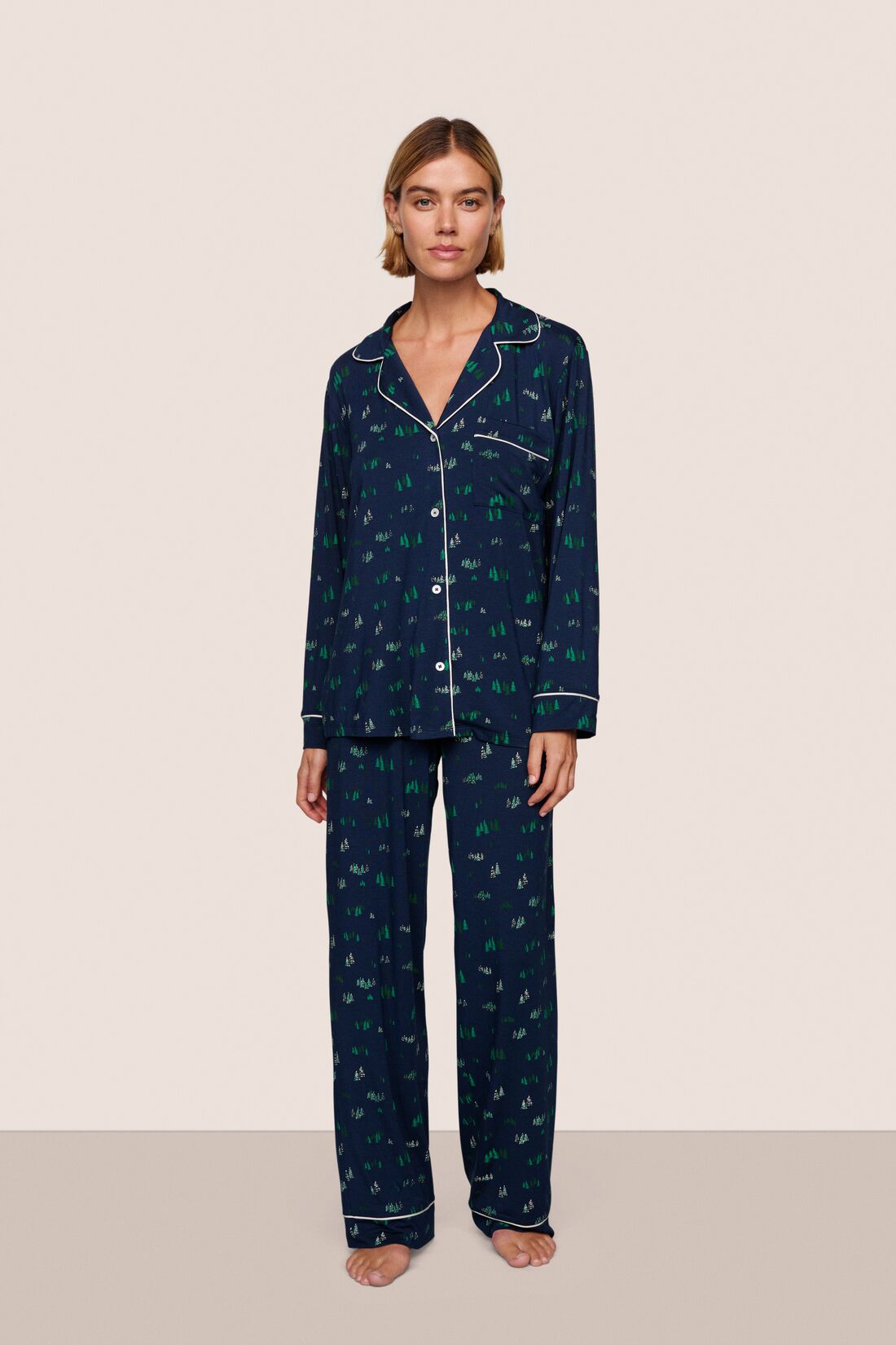 Gisele Printed TENCEL™ Modal Long PJ Set