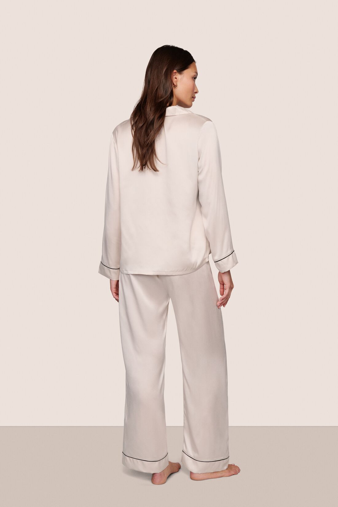 Inez Washable Silk Long PJ Set