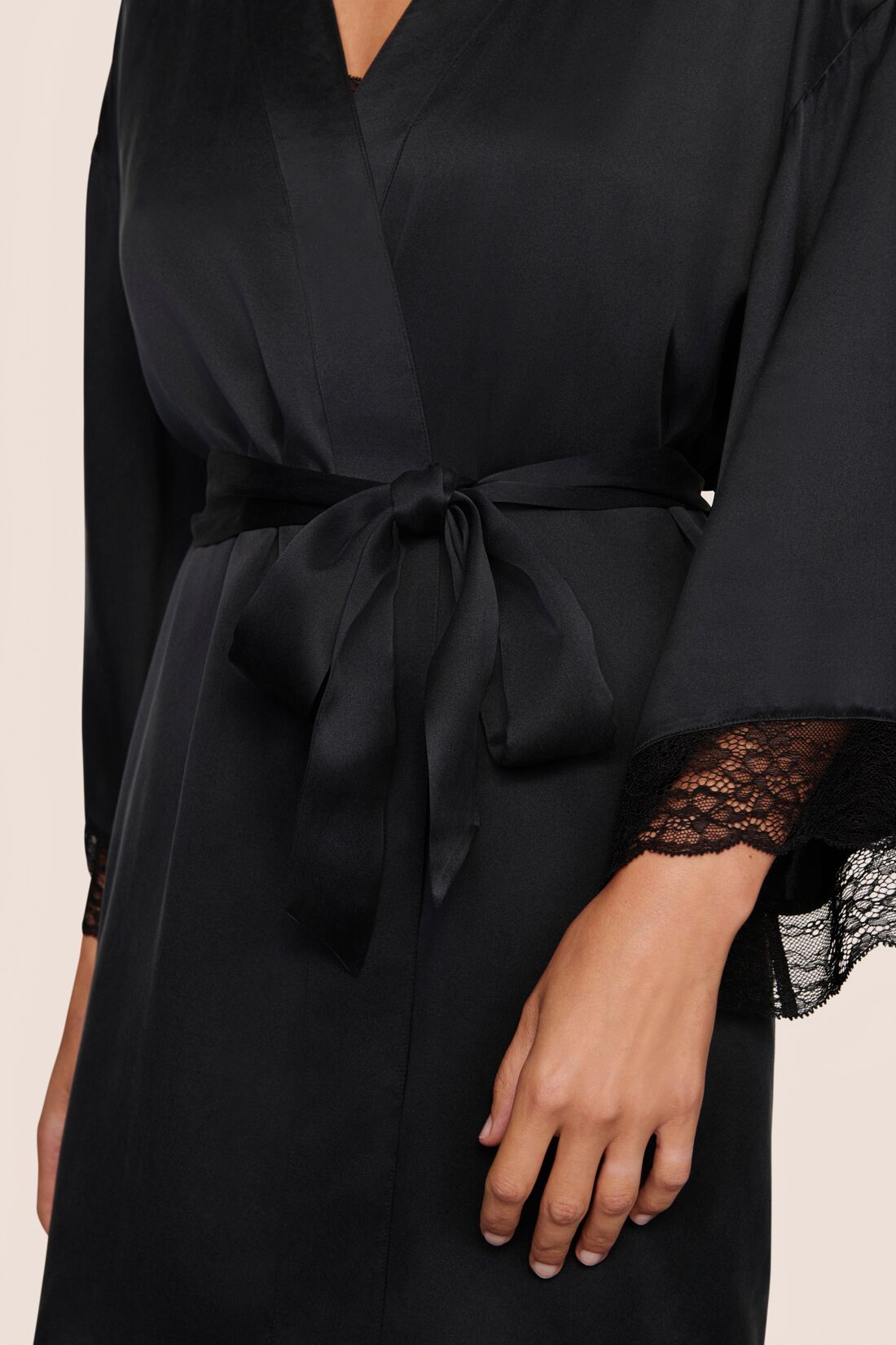 Washable Silk Lace Robe