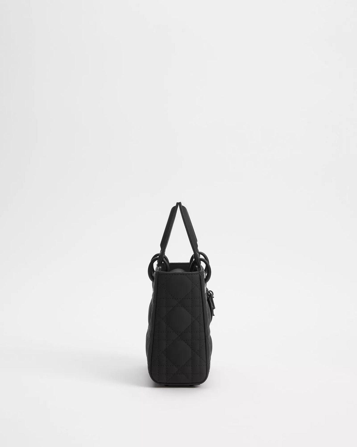 Mini Lady Dior Bag Black Ultramatte Cannage Calfskin