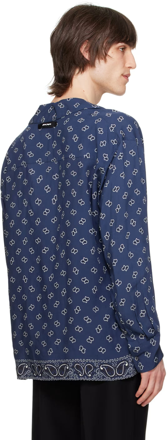 Navy Bowling Shirt