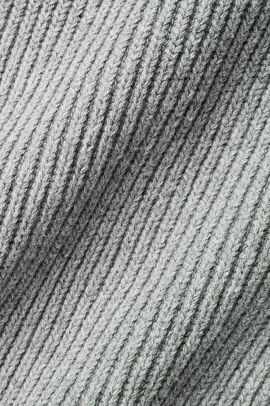 Domain Rib Knit Full Zip Sweater