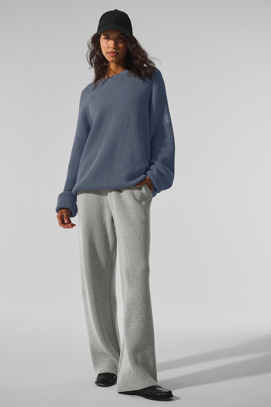 Domain Rib Knit Crew Sweater