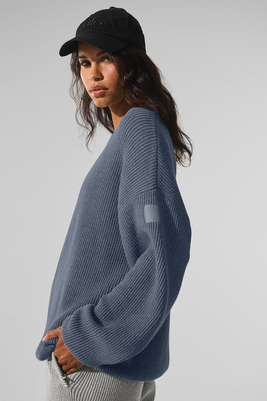 Domain Rib Knit Crew Sweater