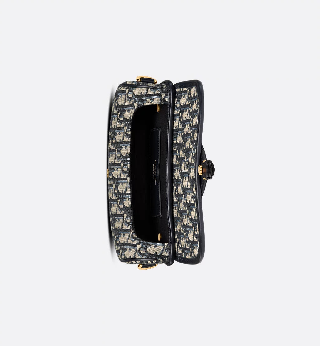 Medium Dior Bobby Bag Blue Dior Oblique Jacquard