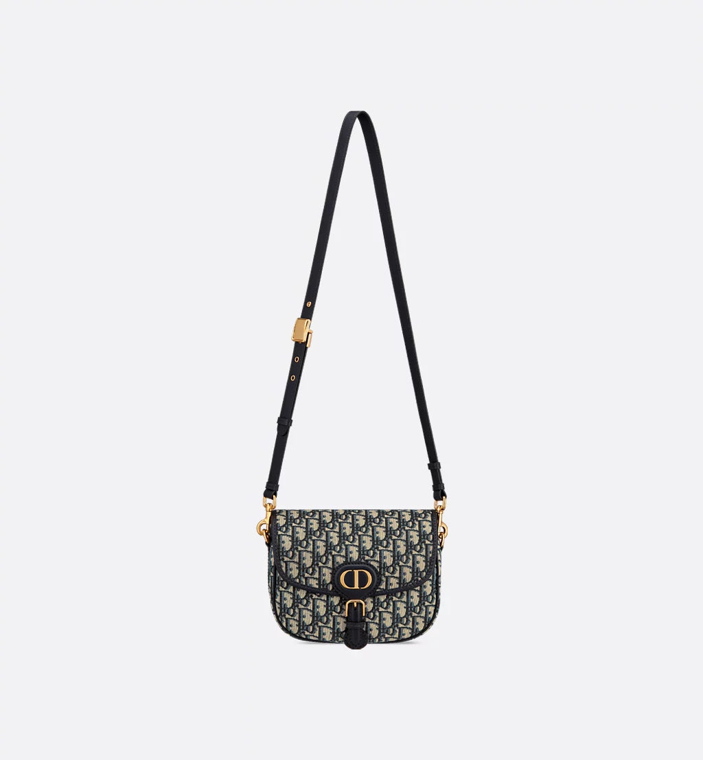 Medium Dior Bobby Bag Blue Dior Oblique Jacquard
