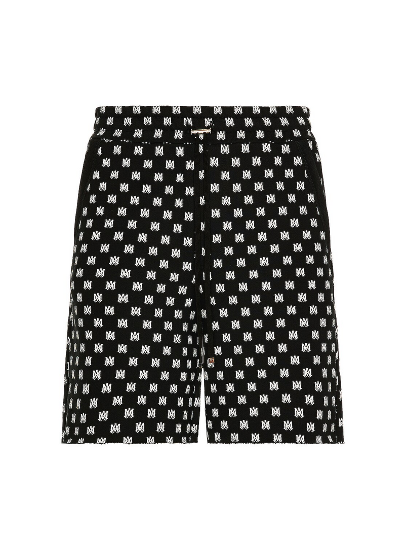 AMIRI ALL OVER MA SWEAT SHORTS BLACK
