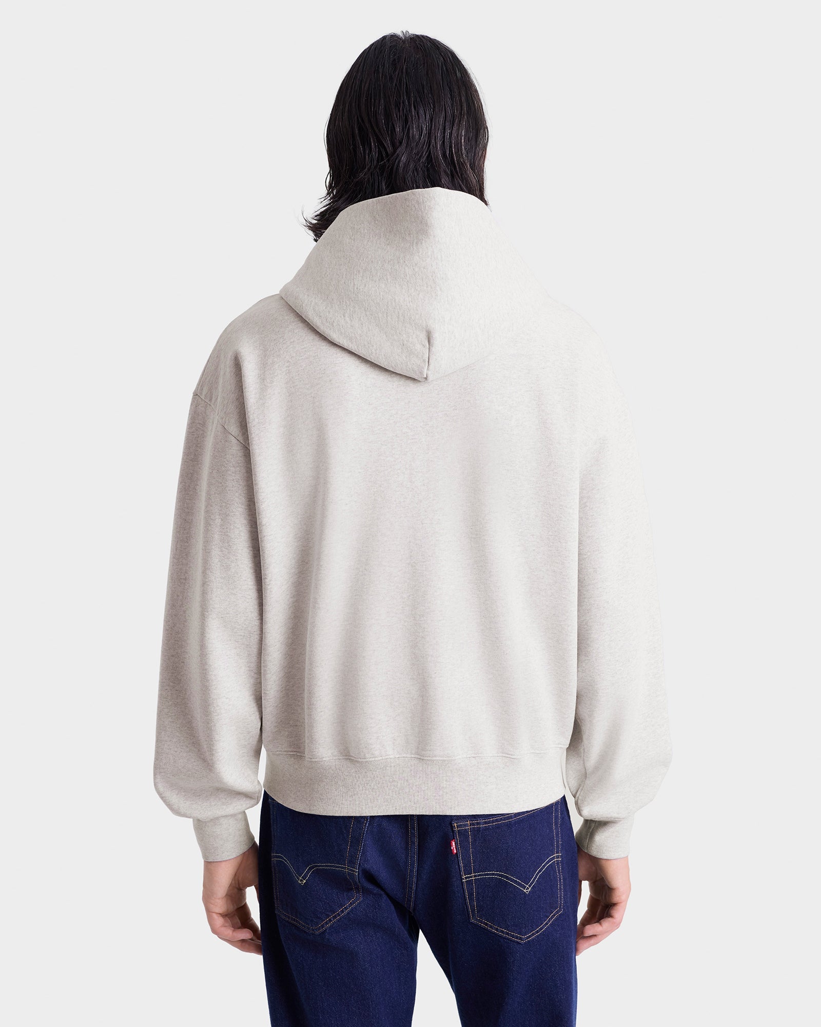 Nautical Embroidered Zip Hoodie - Heather Gray/Navy