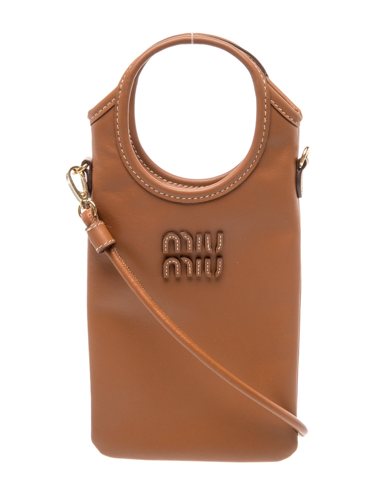 Brown Logo Mini Tote