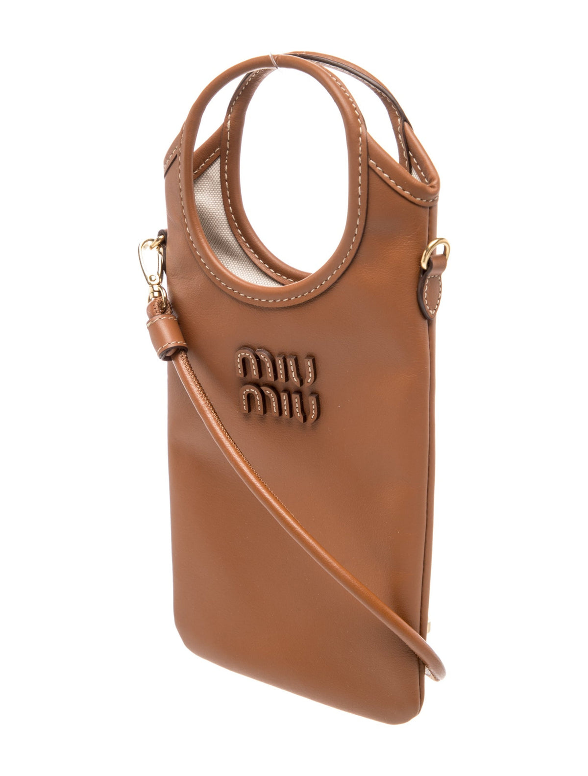 Brown Logo Mini Tote