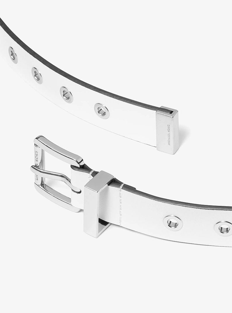 Grommeted Leather Belt