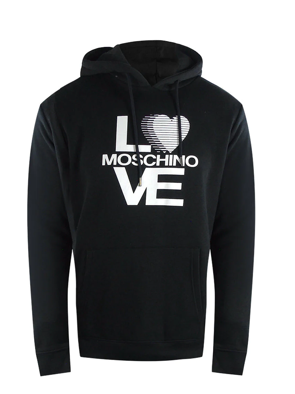 Love Moschino Iconic Bold Logo Black Hoodie