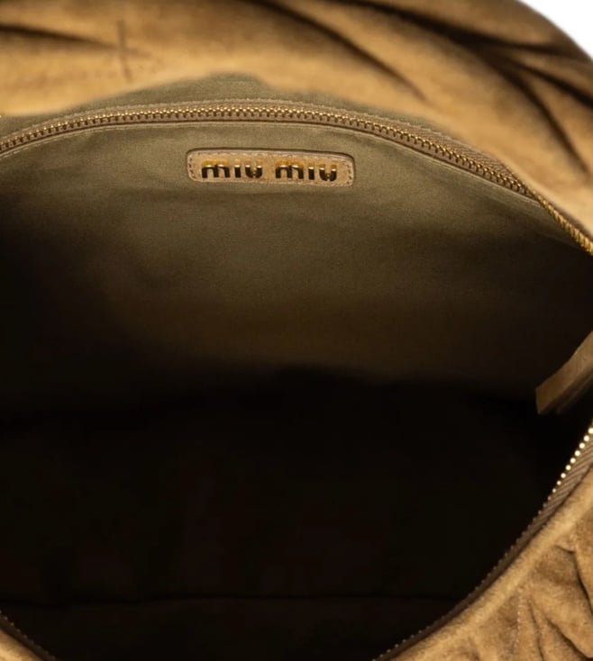 Brown Wander Matelasse Hobo Bag
