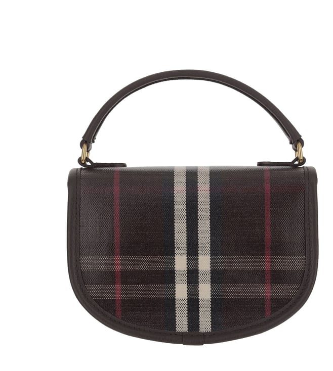 Burberry Mahogany Multicolor Highlands Mini Cross Body Bag