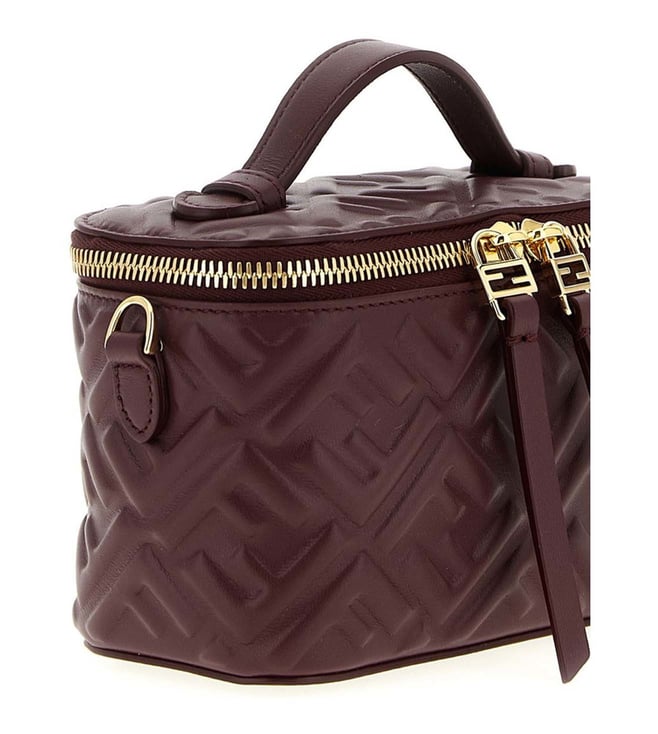 Burgundy FF Crossbody Bag