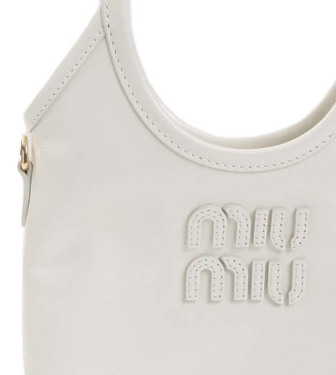 White Logo Mini Tote