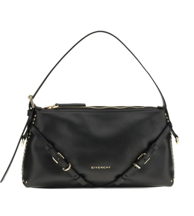GIVENCHY Black Voyou Medium Shoulder Bag