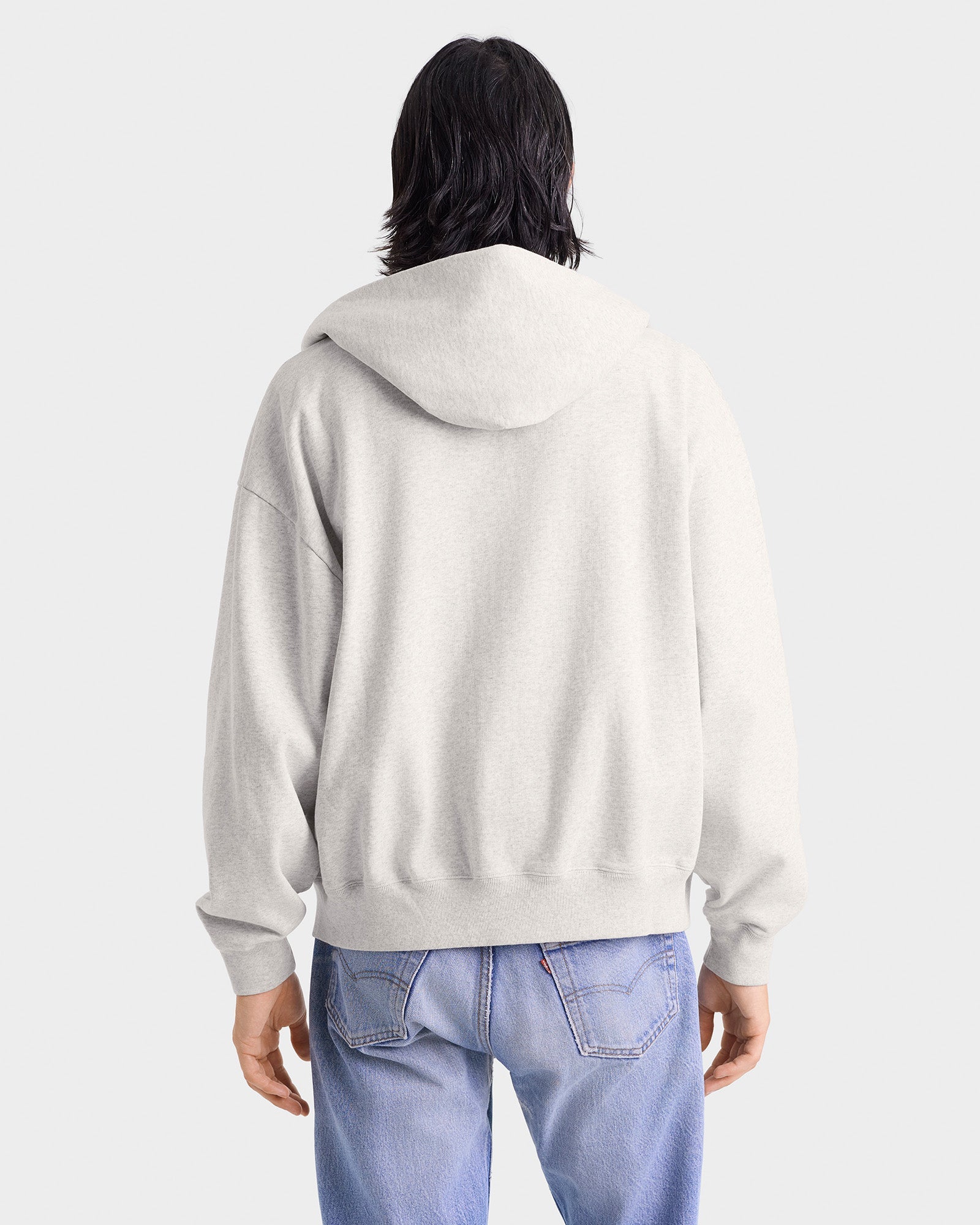 Yale Classic Zip Hoodie - Heather Gray/Navy