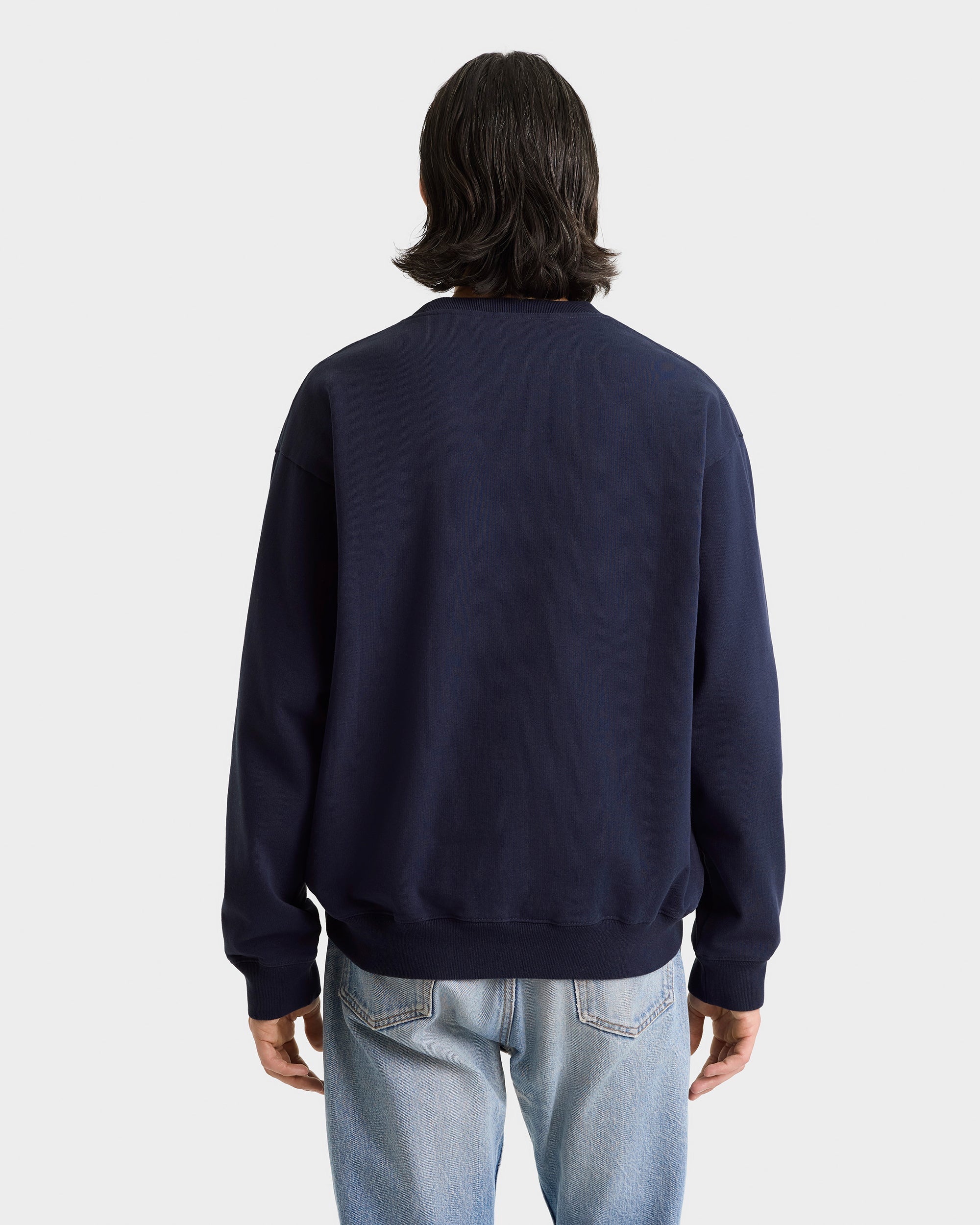 Heritage Yankees Serif Crewneck - Navy/White