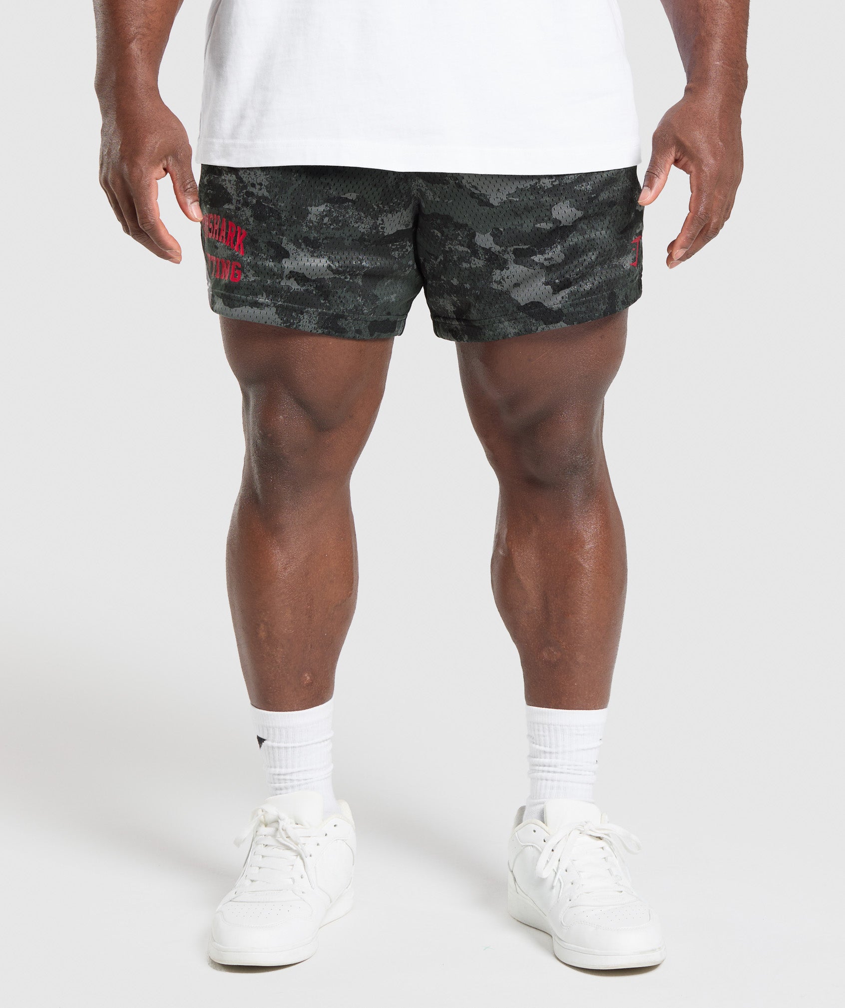 Gymshark Lifting Mesh 5" Shorts - Graphite Grey