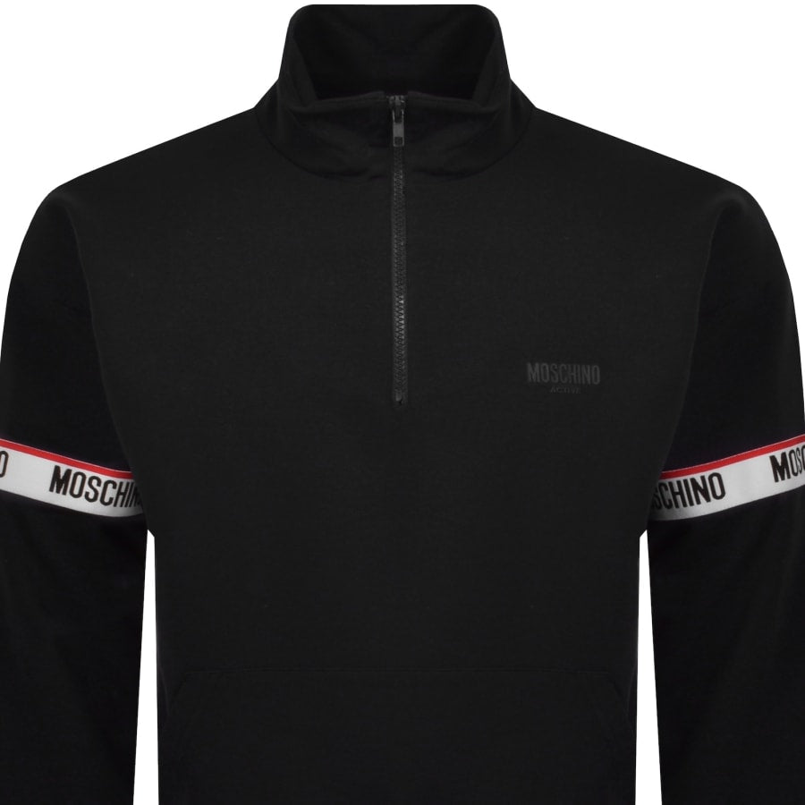 Moschino Active Zip Sweatshirt Black