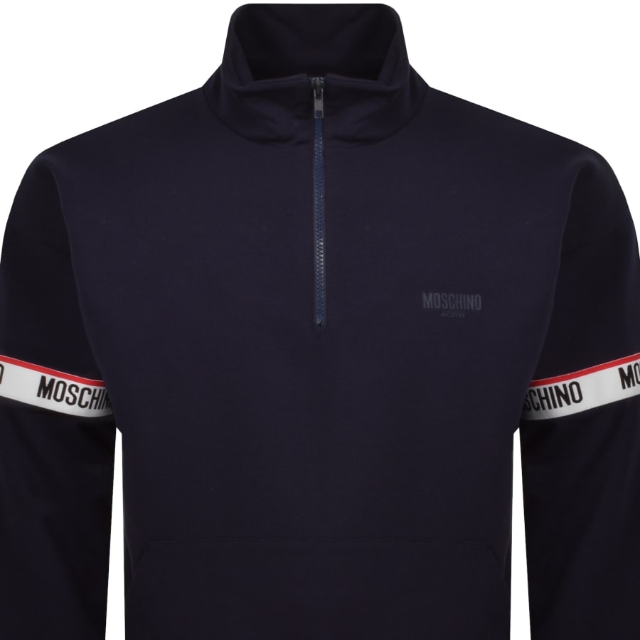 Moschino Active Zip Sweatshirt Navy