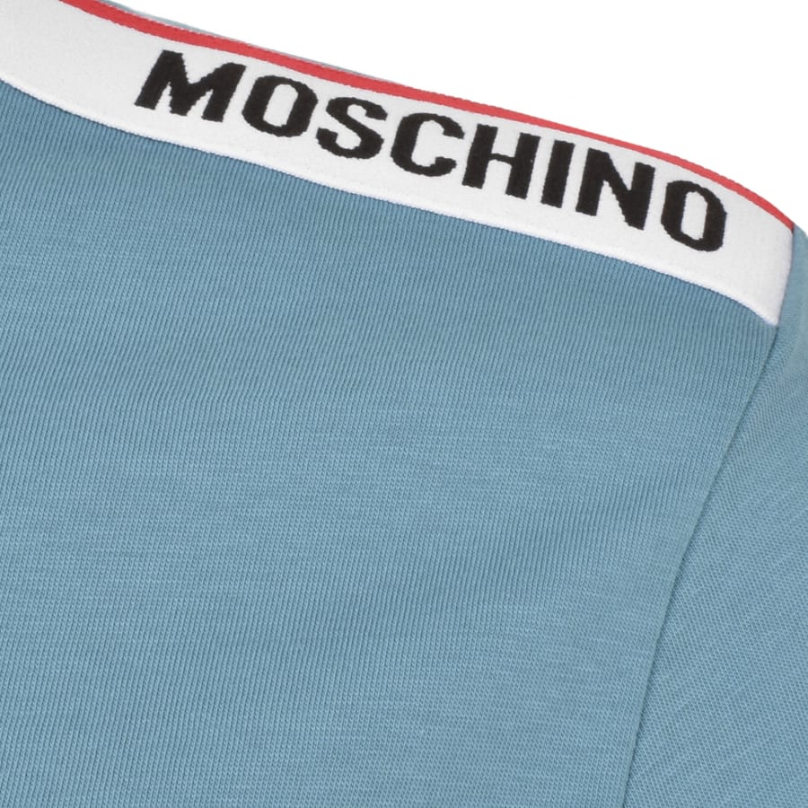 Moschino Logo T Shirt Blue
