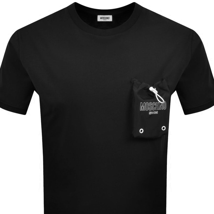 Moschino Swim Pocket T Shirt Black