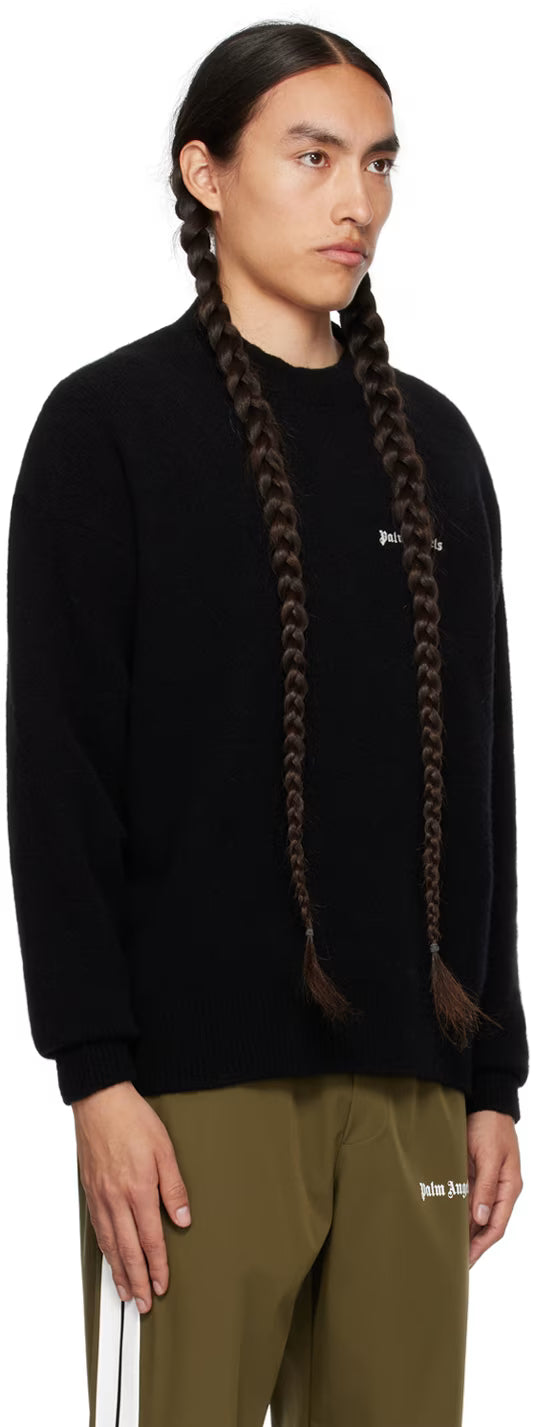 Black Embroidered Sweater